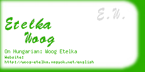 etelka woog business card